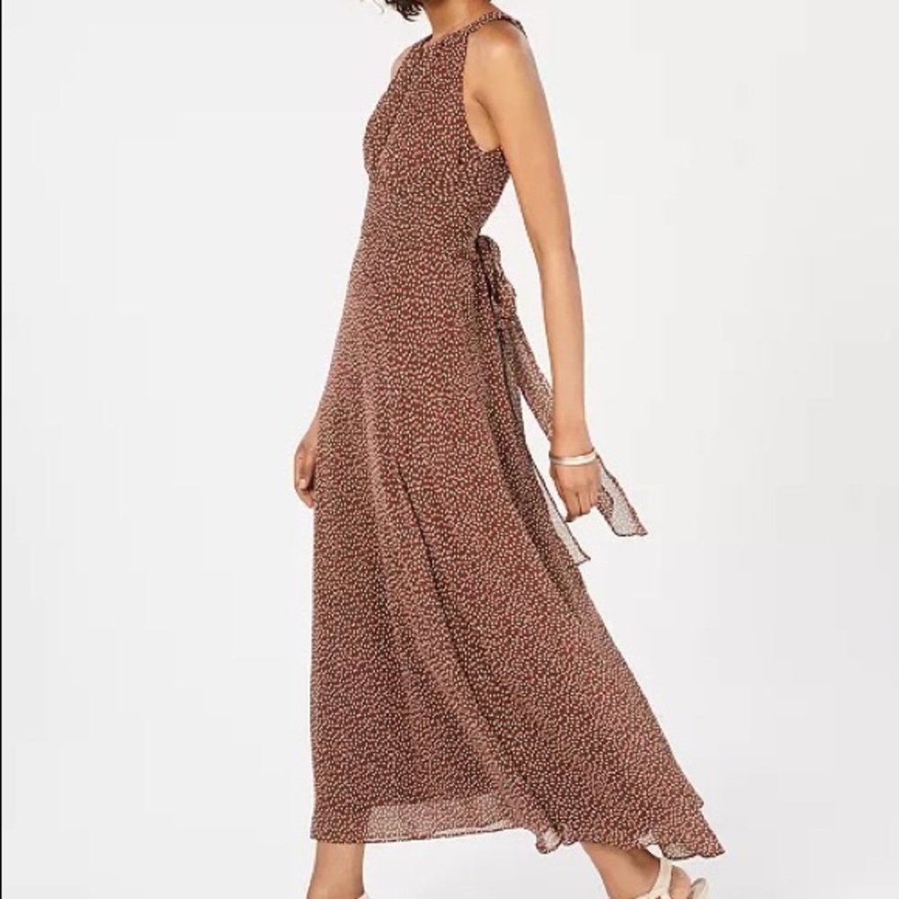 Brown Dot Adrianna Papell Dress